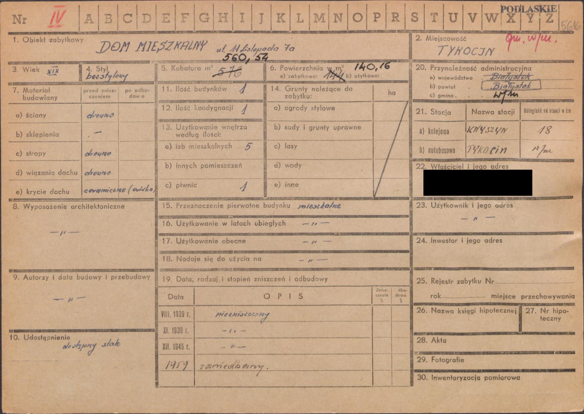 KZ - Karta zielona, skan nr 1