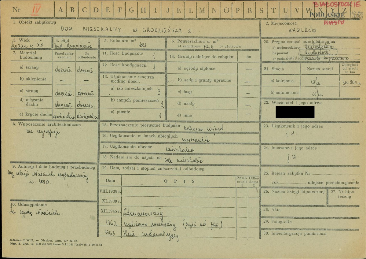 KZ - Karta zielona, skan nr 1