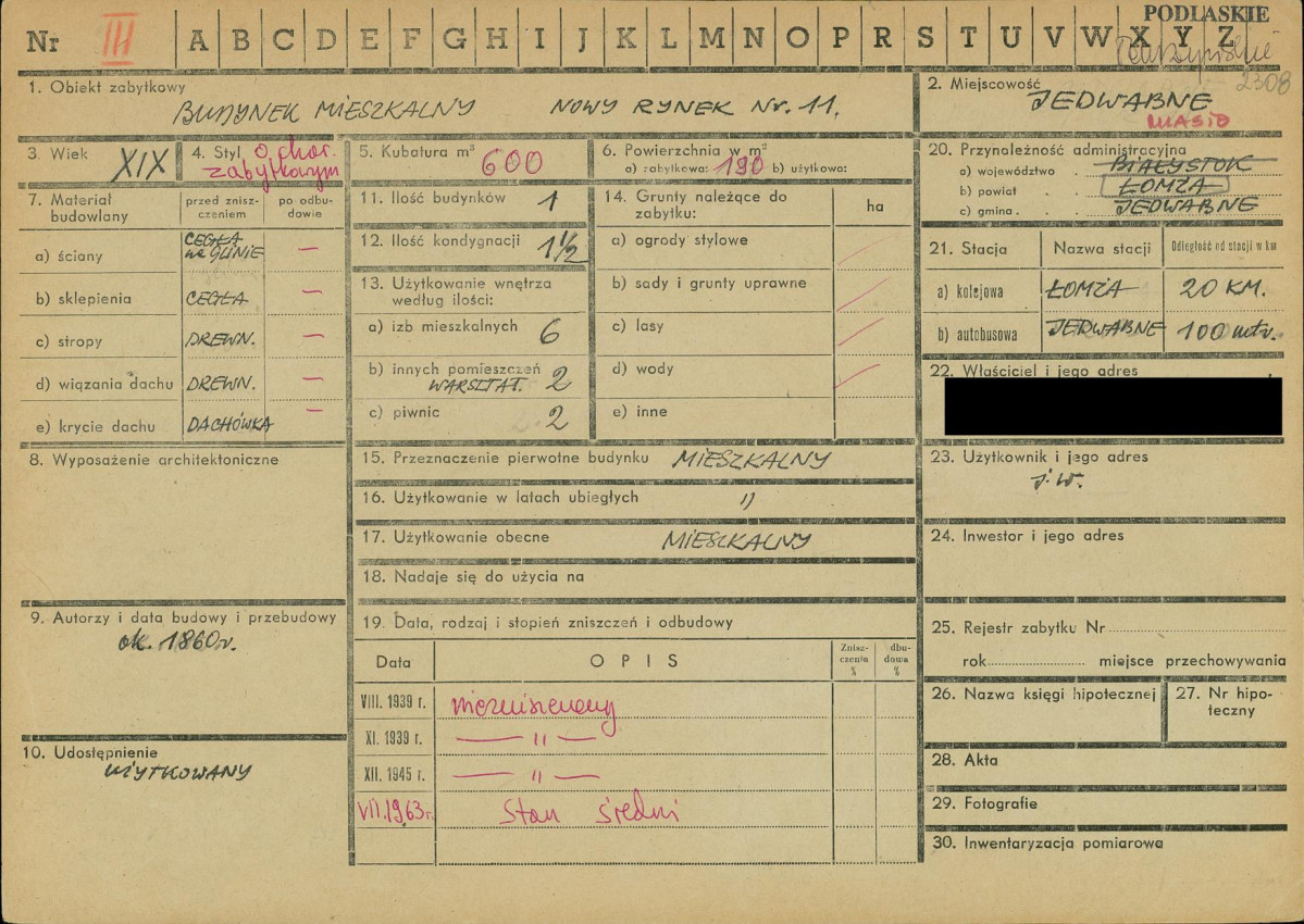 KZ - Karta zielona, skan nr 1