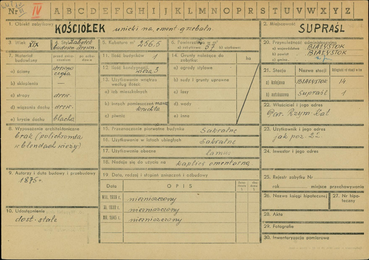 KZ - Karta zielona, skan nr 1