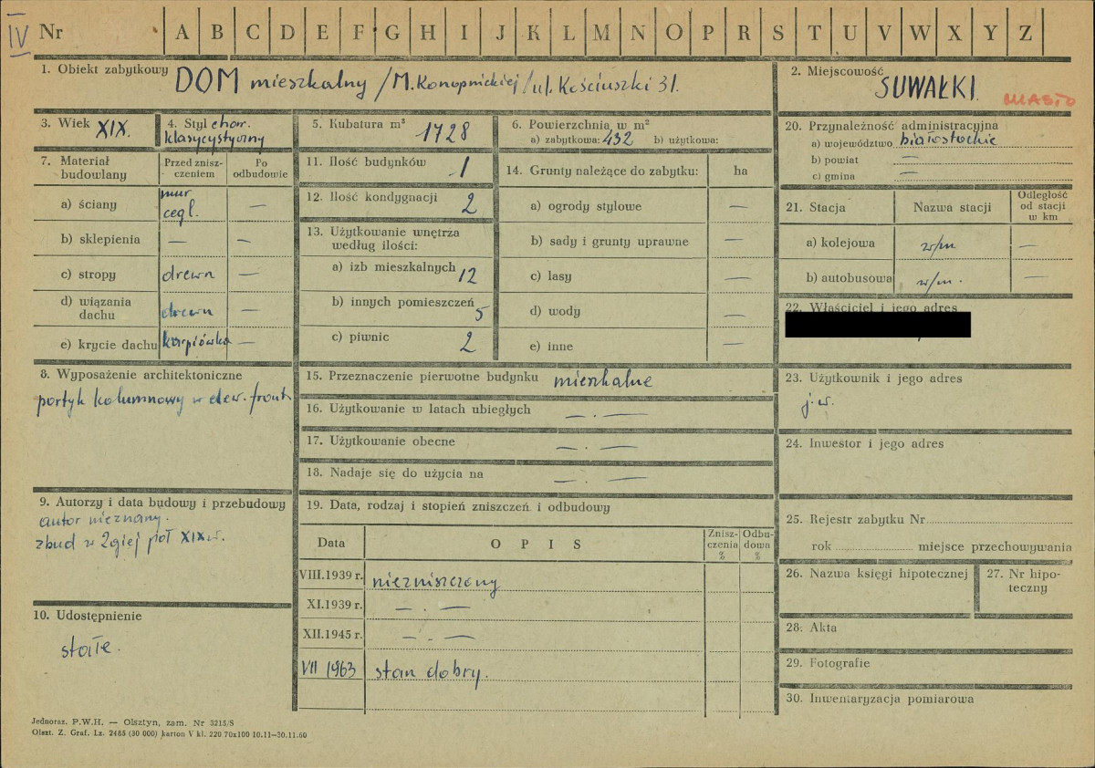 KZ - Karta zielona, skan nr 1