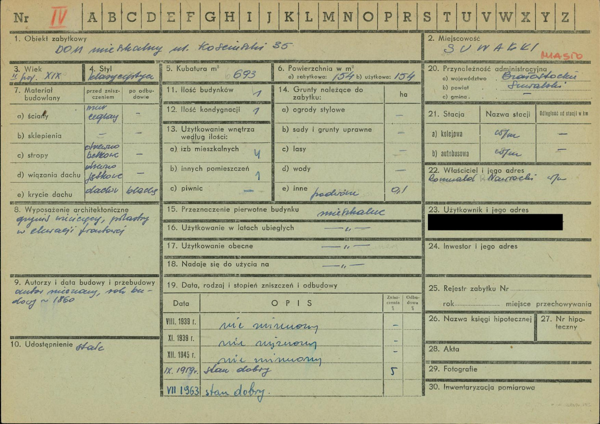 KZ - Karta zielona, skan nr 1