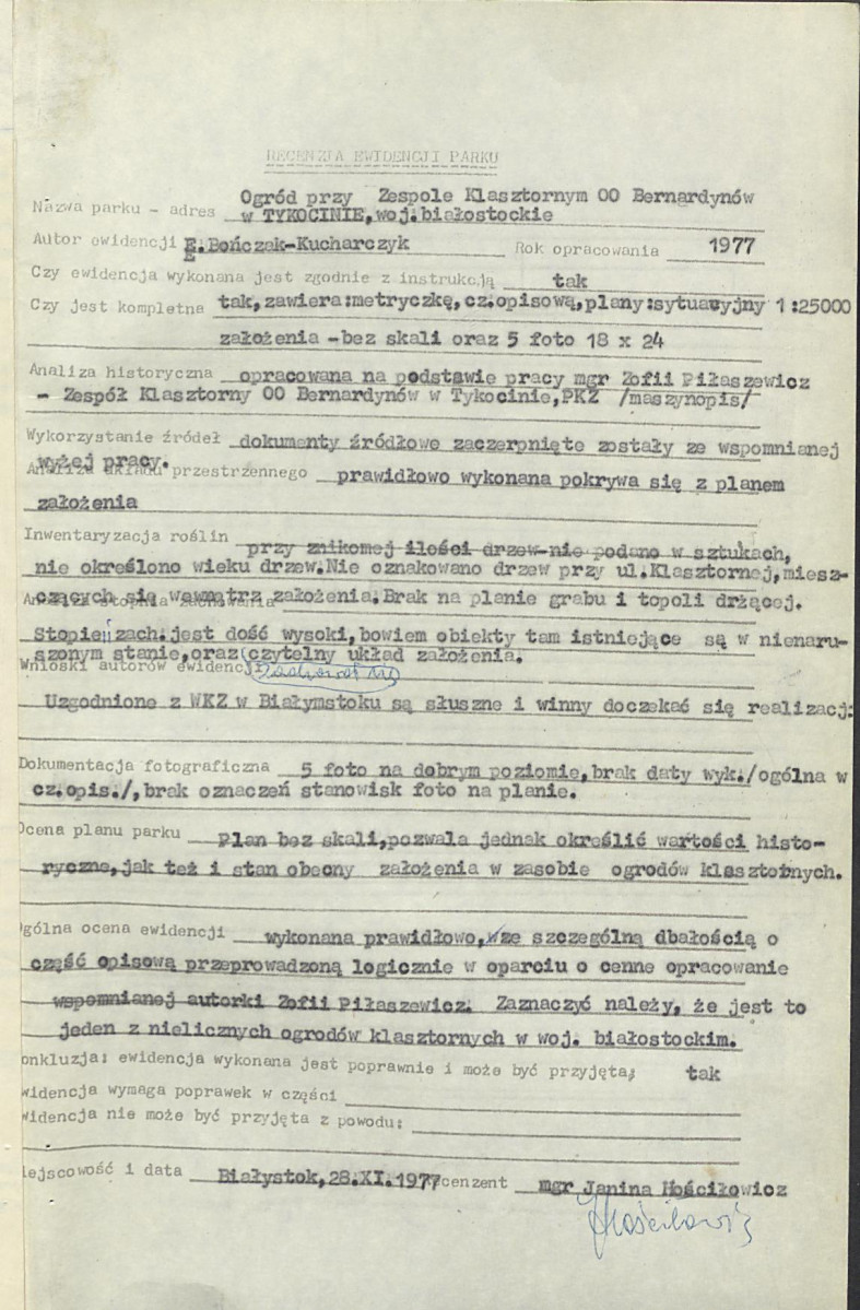 Ewidencja parkowa, skan nr 4