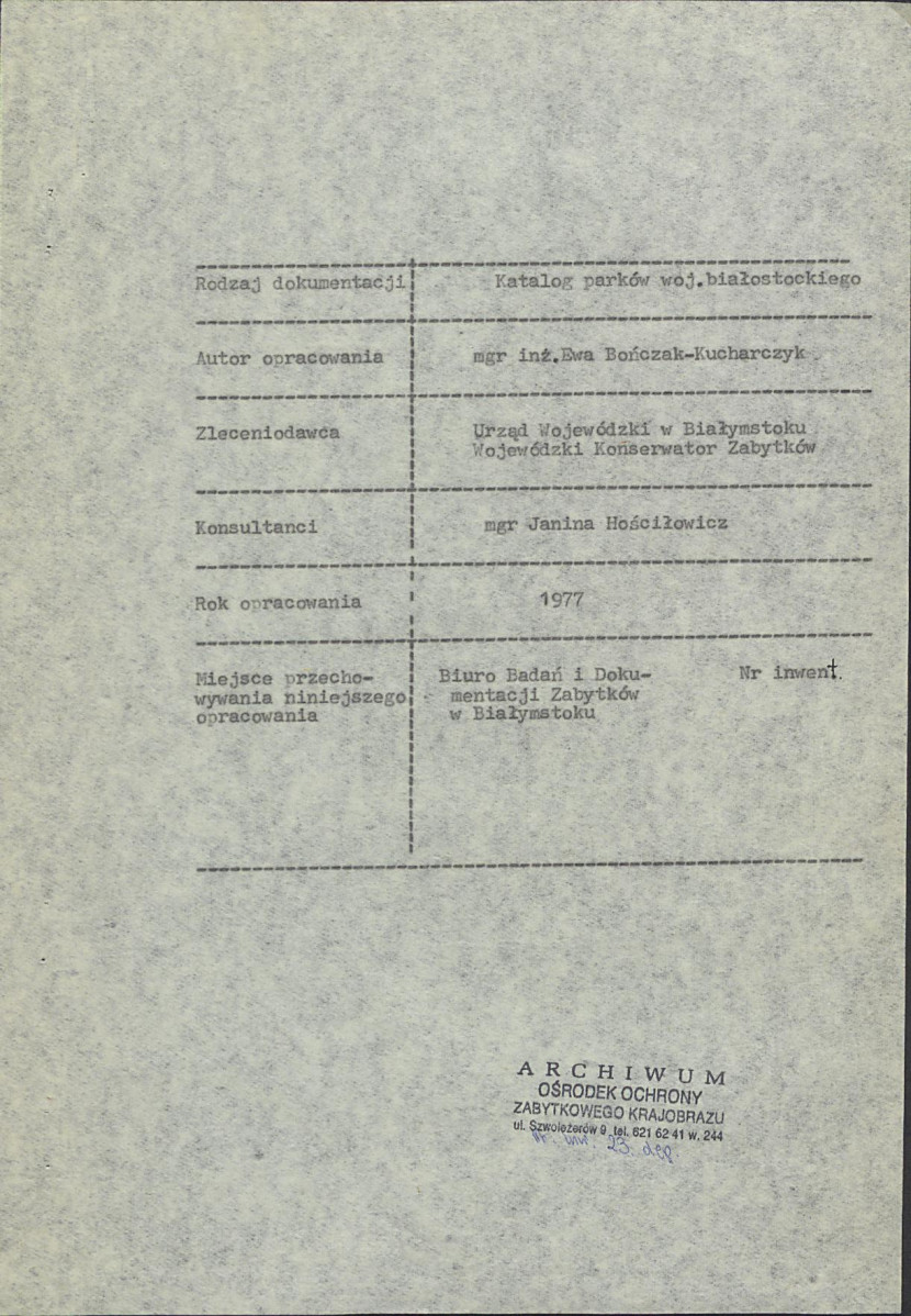 Ewidencja parkowa, skan nr 5