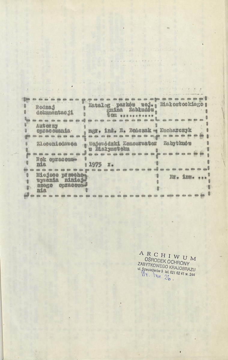 Ewidencja parkowa, skan nr 3