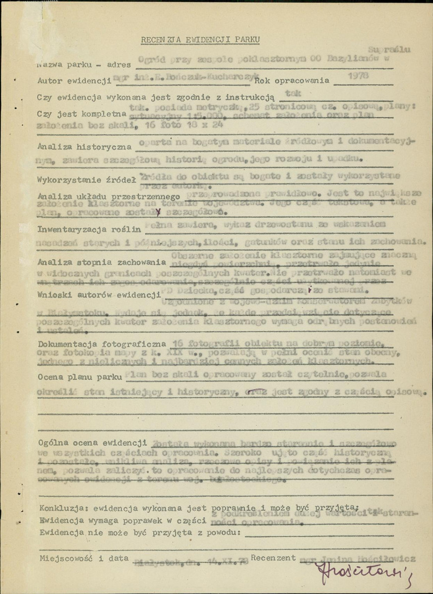 Ewidencja parkowa, skan nr 4