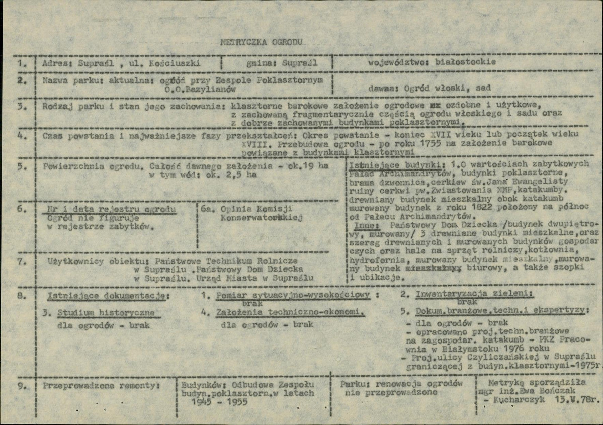 Ewidencja parkowa, skan nr 6