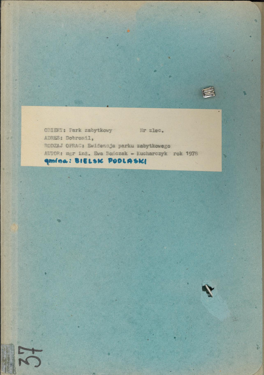 EP - Ewidencja parkowa, skan nr 1