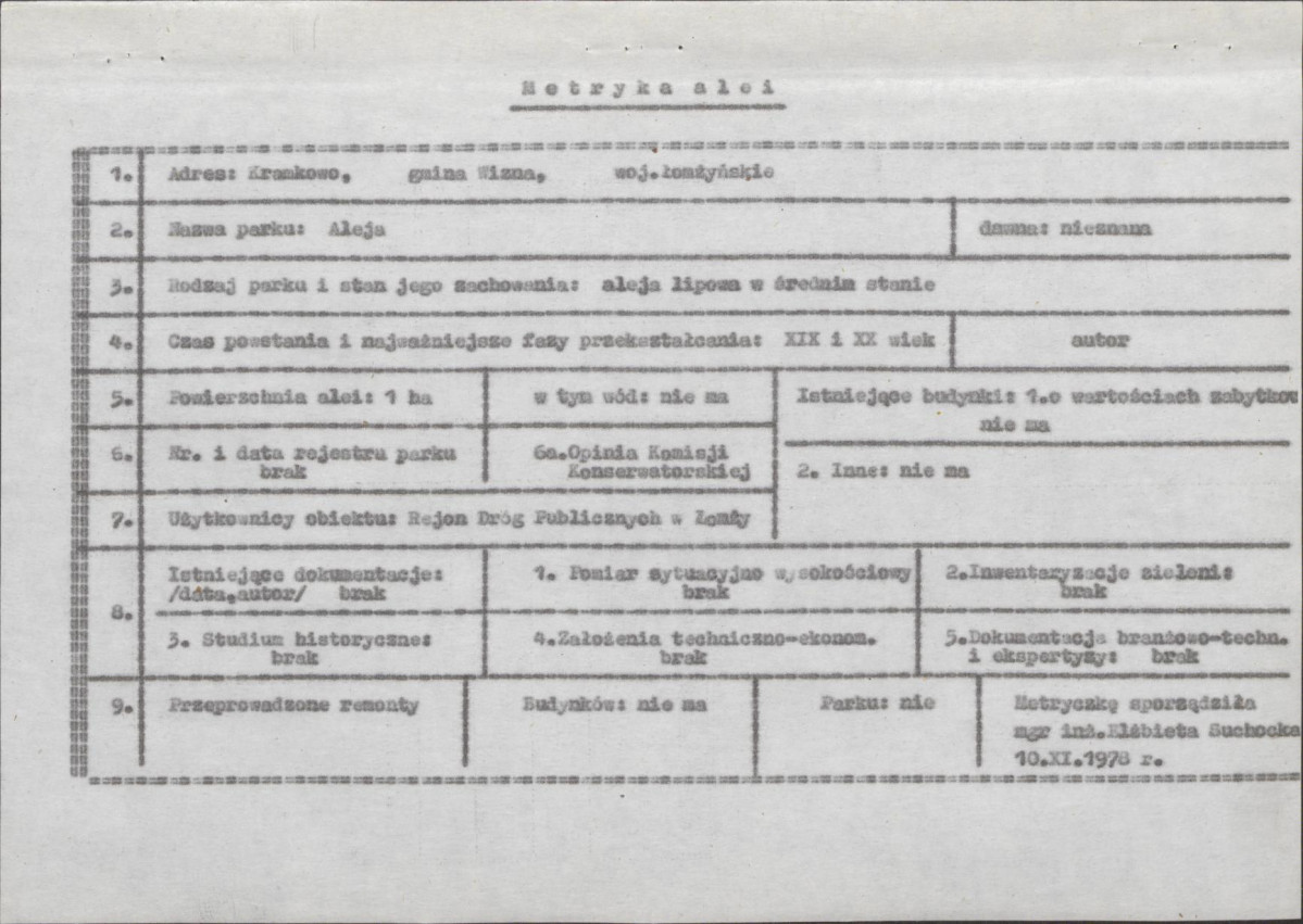 Ewidencja parkowa, skan nr 6