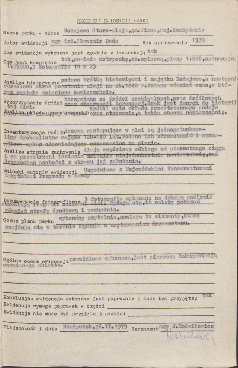 Ewidencja parkowa, skan nr 4