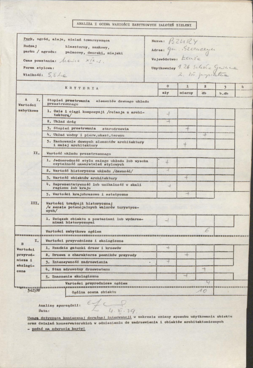 Ewidencja parkowa, skan nr 3