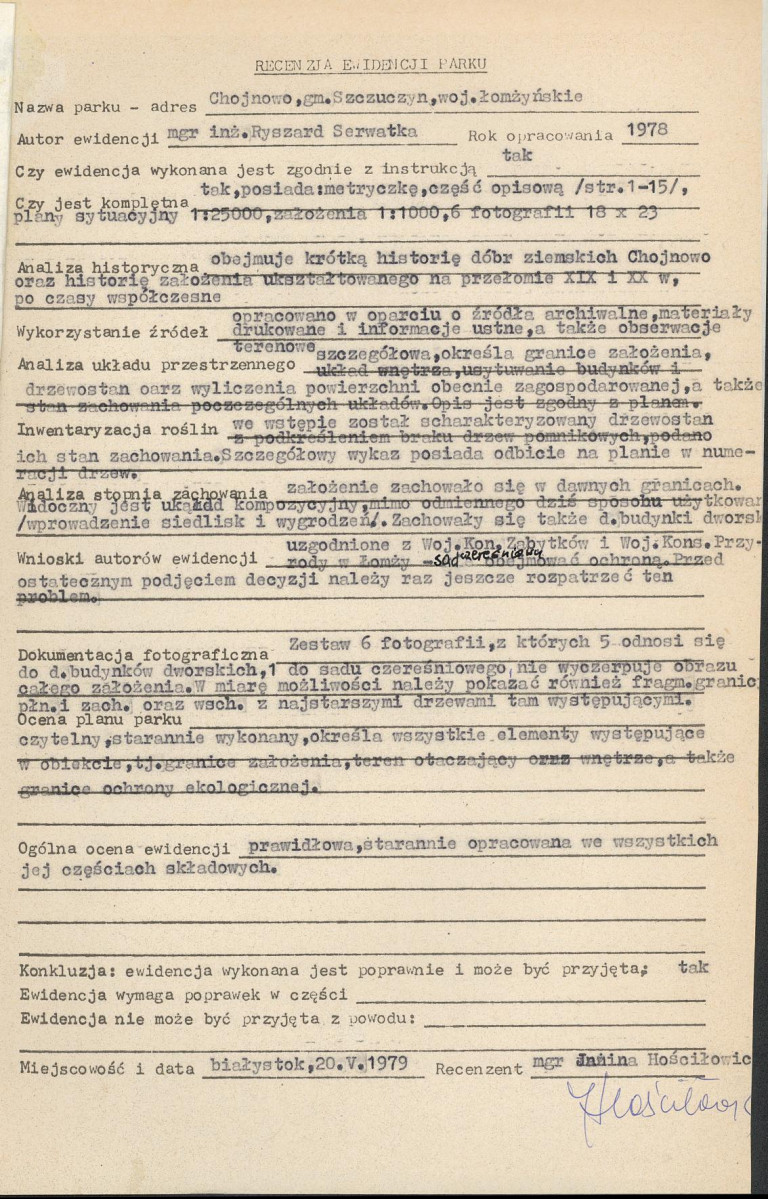 EP - Ewidencja parkowa, skan nr 4