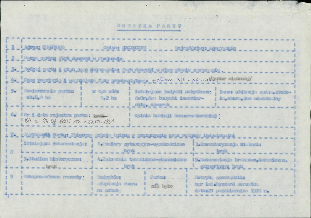 EP - Ewidencja parkowa, skan nr 6