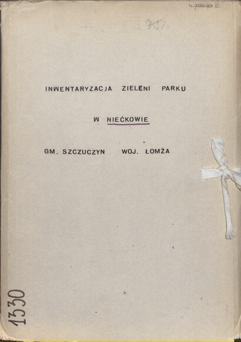 Ewidencja parkowa, skan nr 1