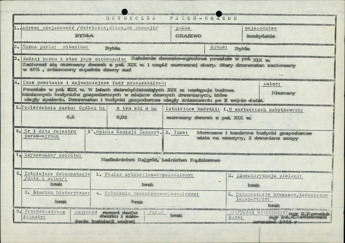 Ewidencja parkowa, skan nr 6