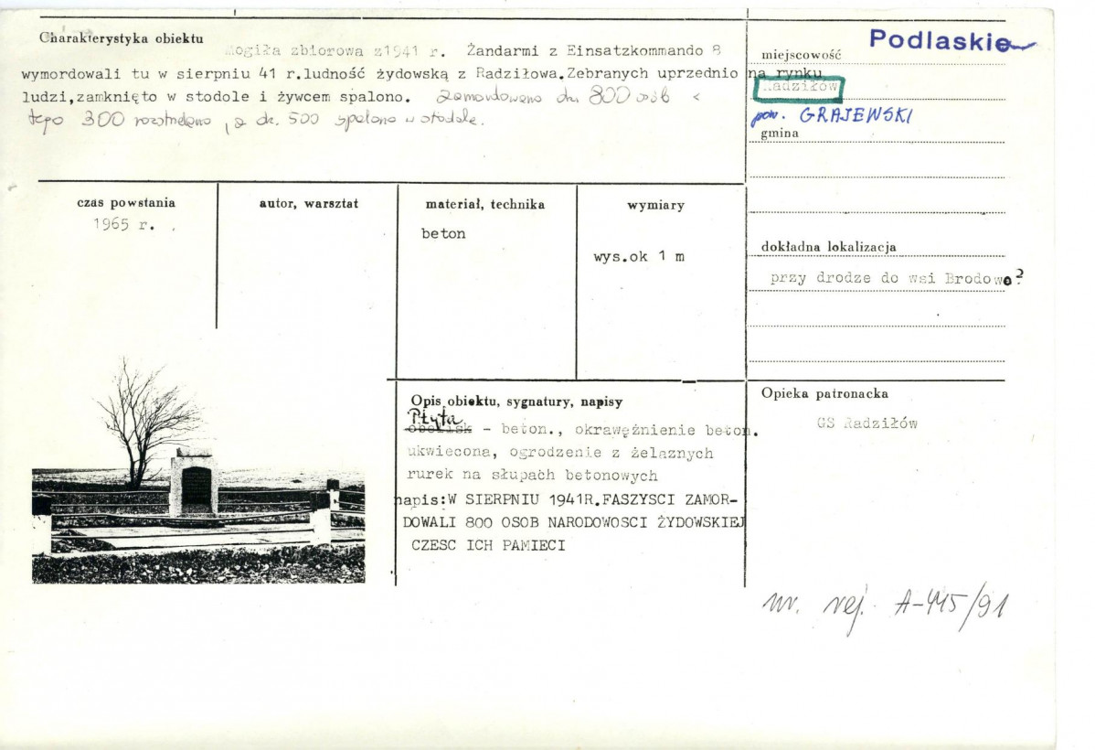Karta cmentarza, skan nr 5