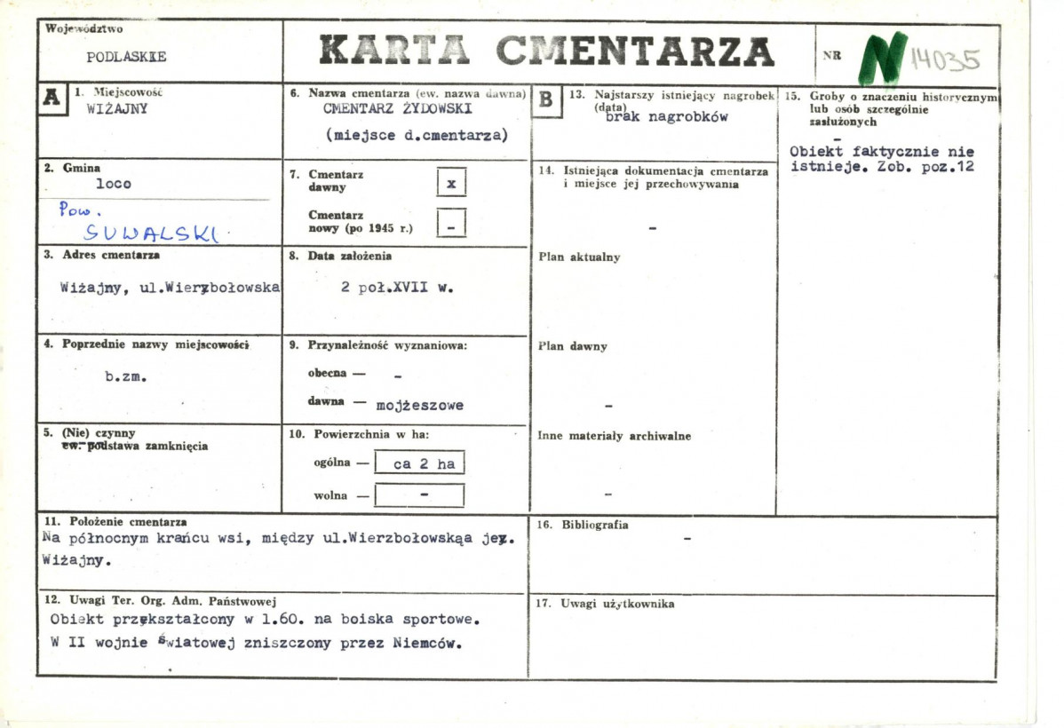Karta cmentarza, skan nr 1