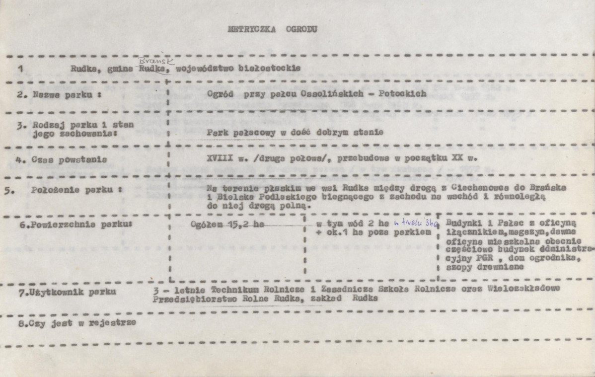 Ewidencja parkowa, skan nr 4