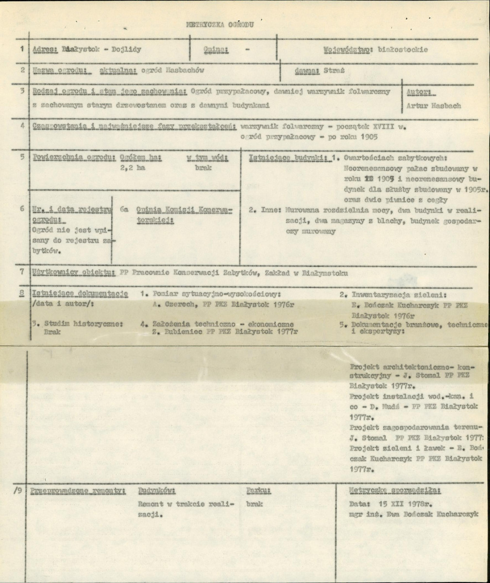 EP - Ewidencja parkowa, skan nr 6