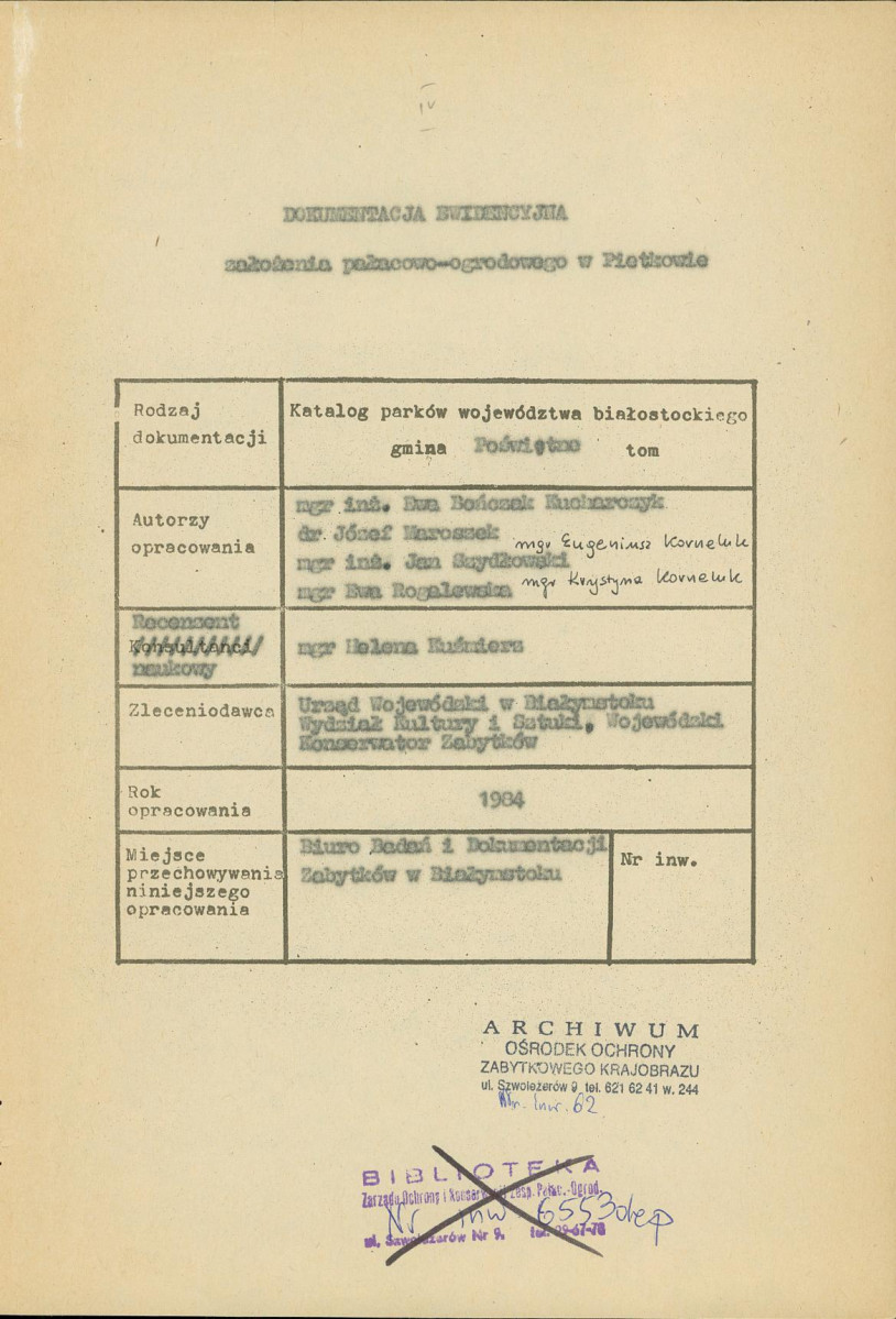 Ewidencja parkowa, skan nr 5