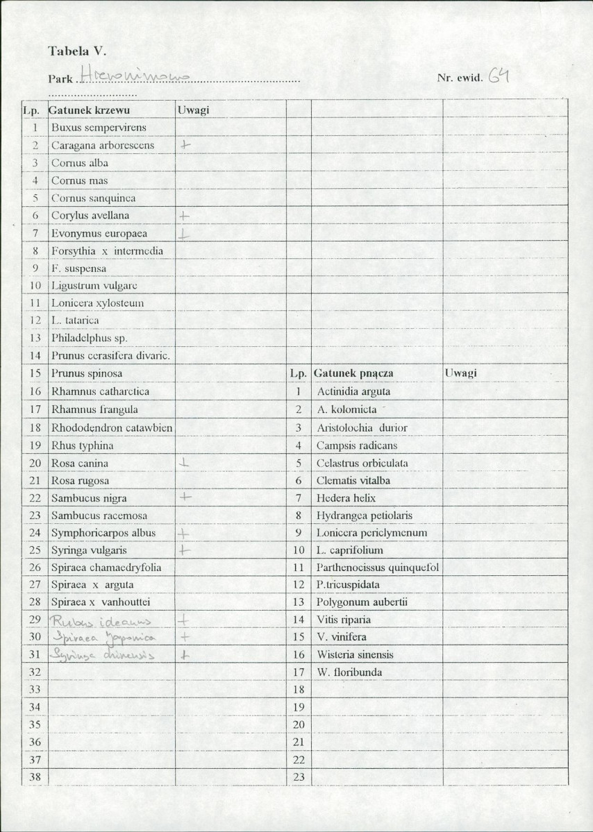 EP - Ewidencja parkowa, skan nr 29