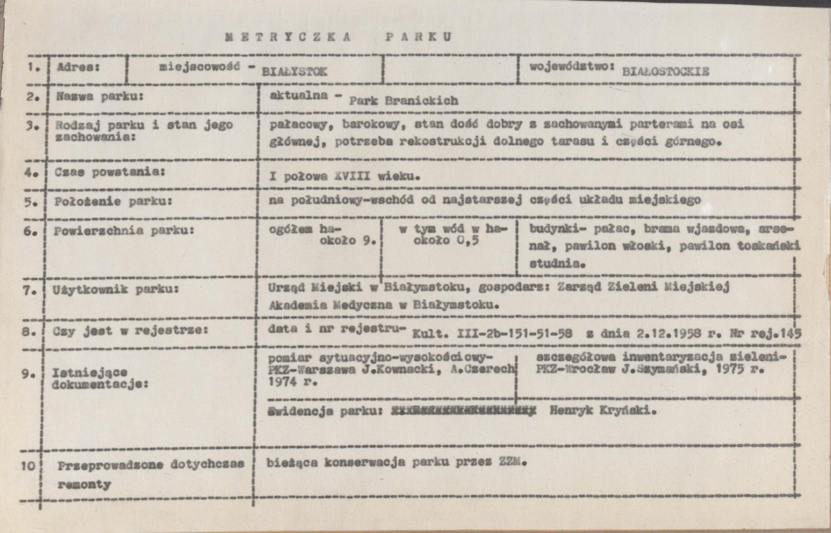 Ewidencja parkowa, skan nr 5