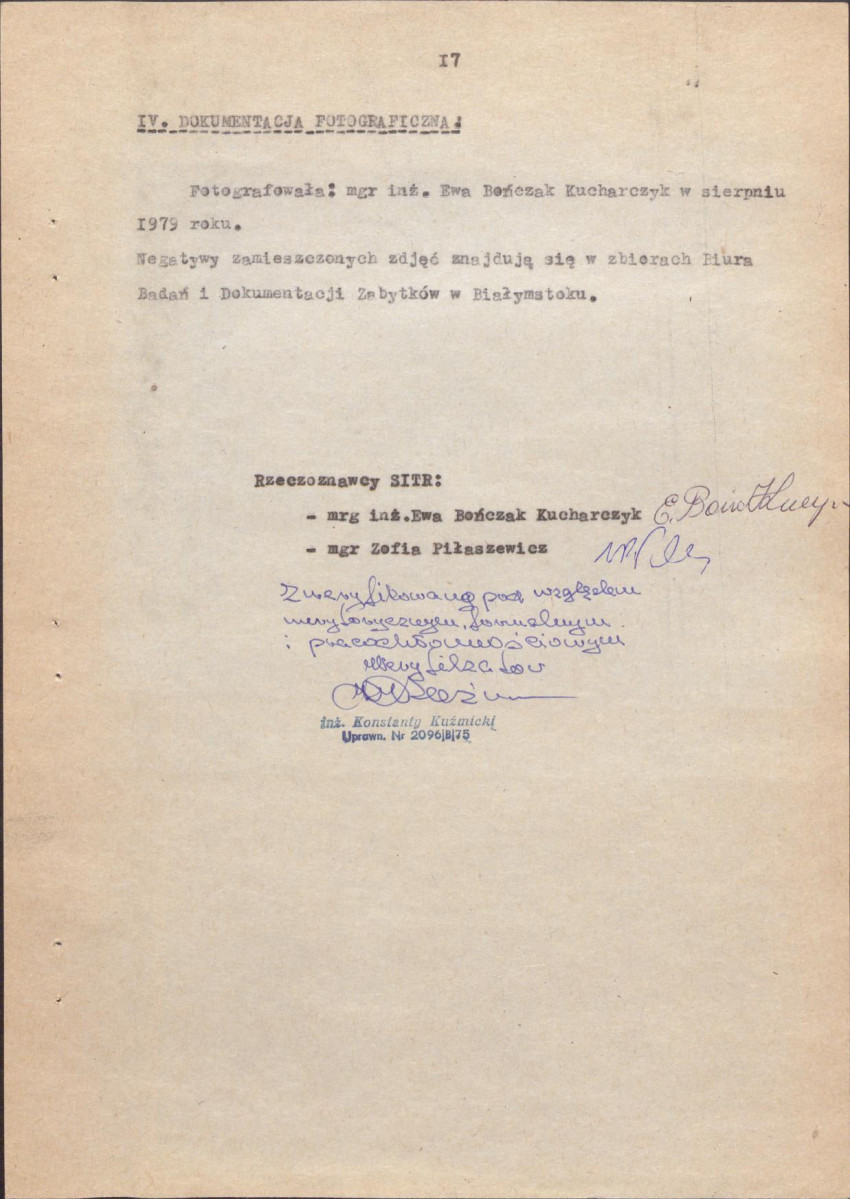 EP - Ewidencja parkowa, skan nr 23