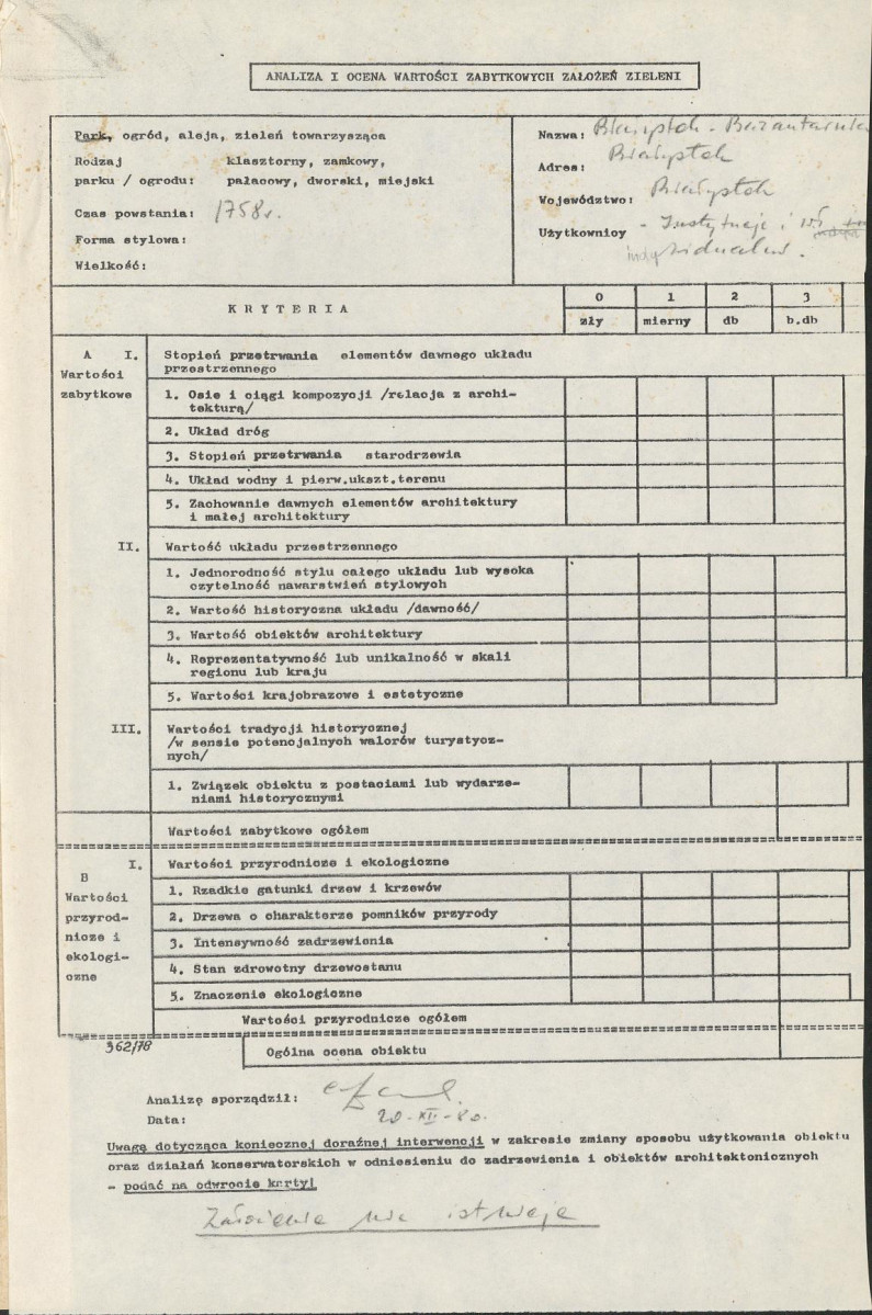 EP - Ewidencja parkowa, skan nr 3