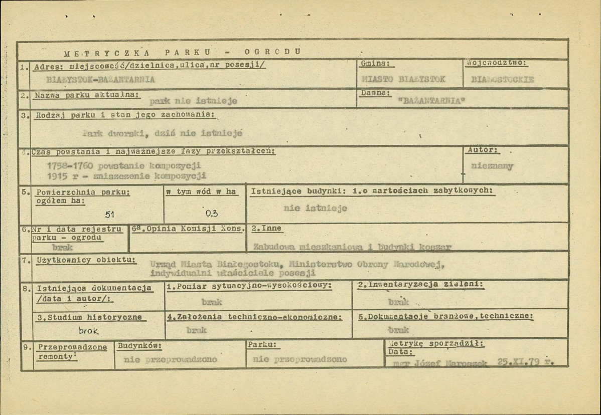 EP - Ewidencja parkowa, skan nr 6