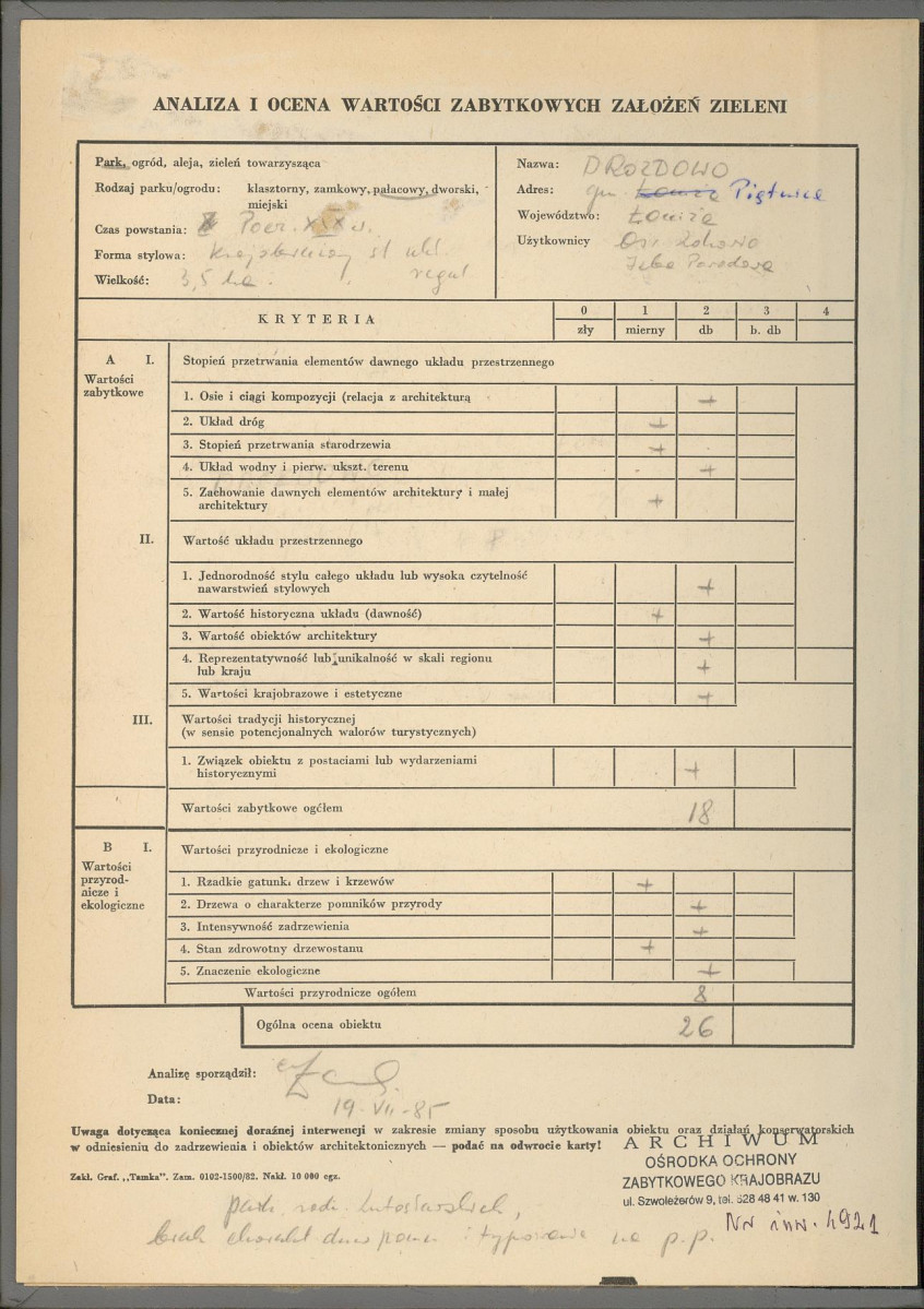 EP - Ewidencja parkowa, skan nr 3