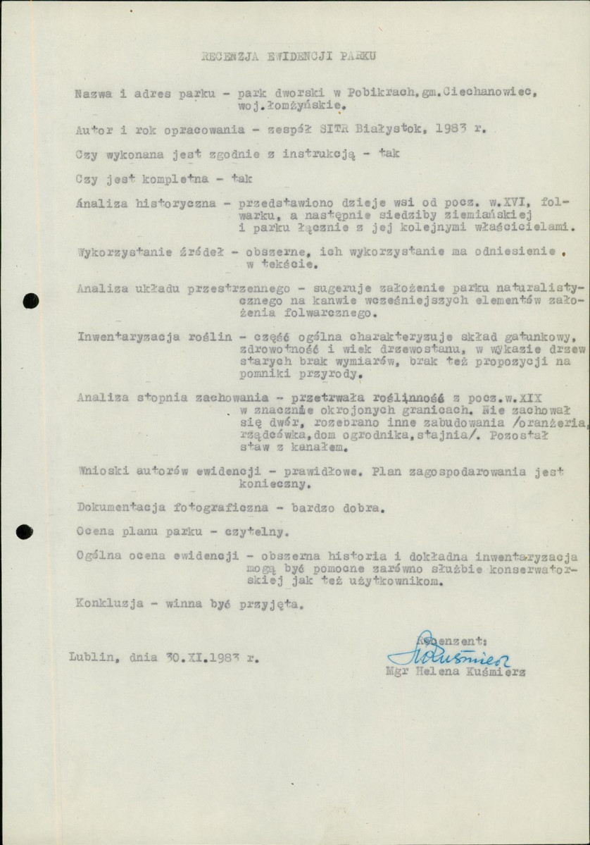 EP - Ewidencja parkowa, skan nr 4