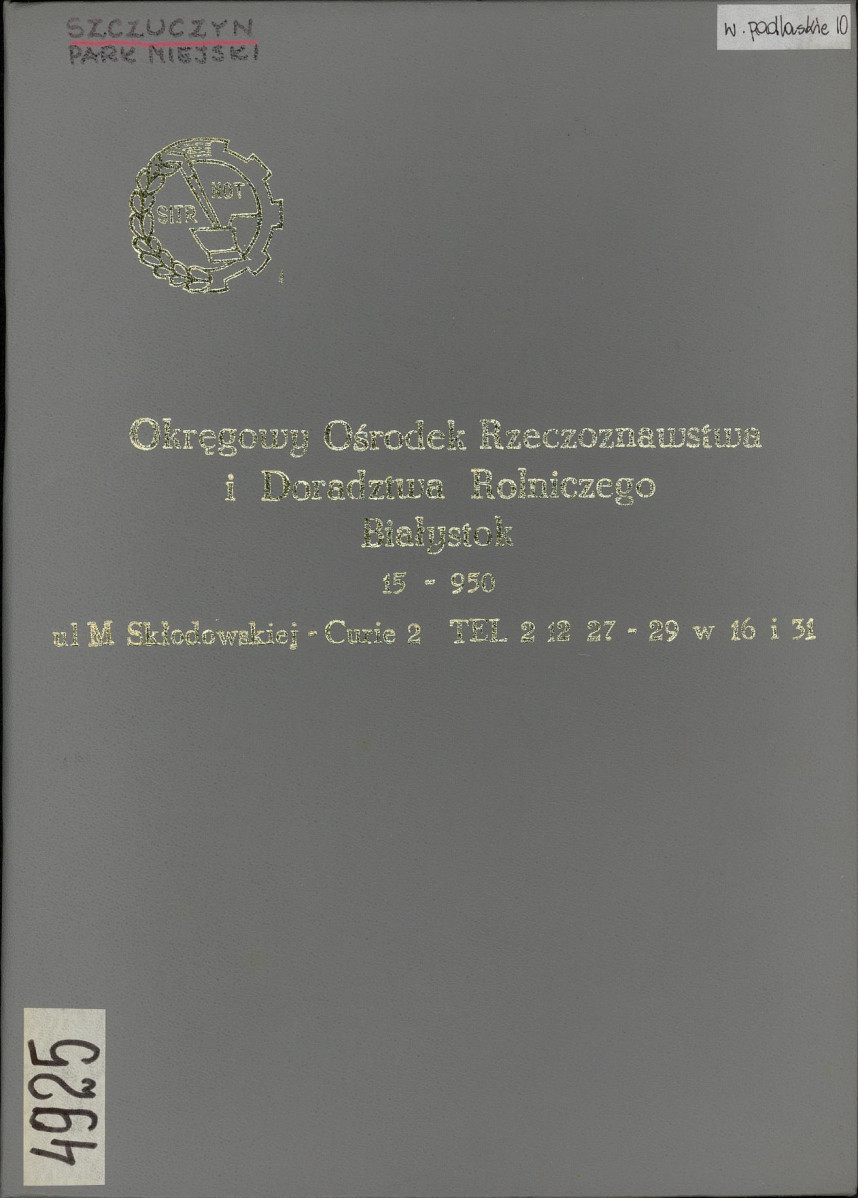EP - Ewidencja parkowa, skan nr 1