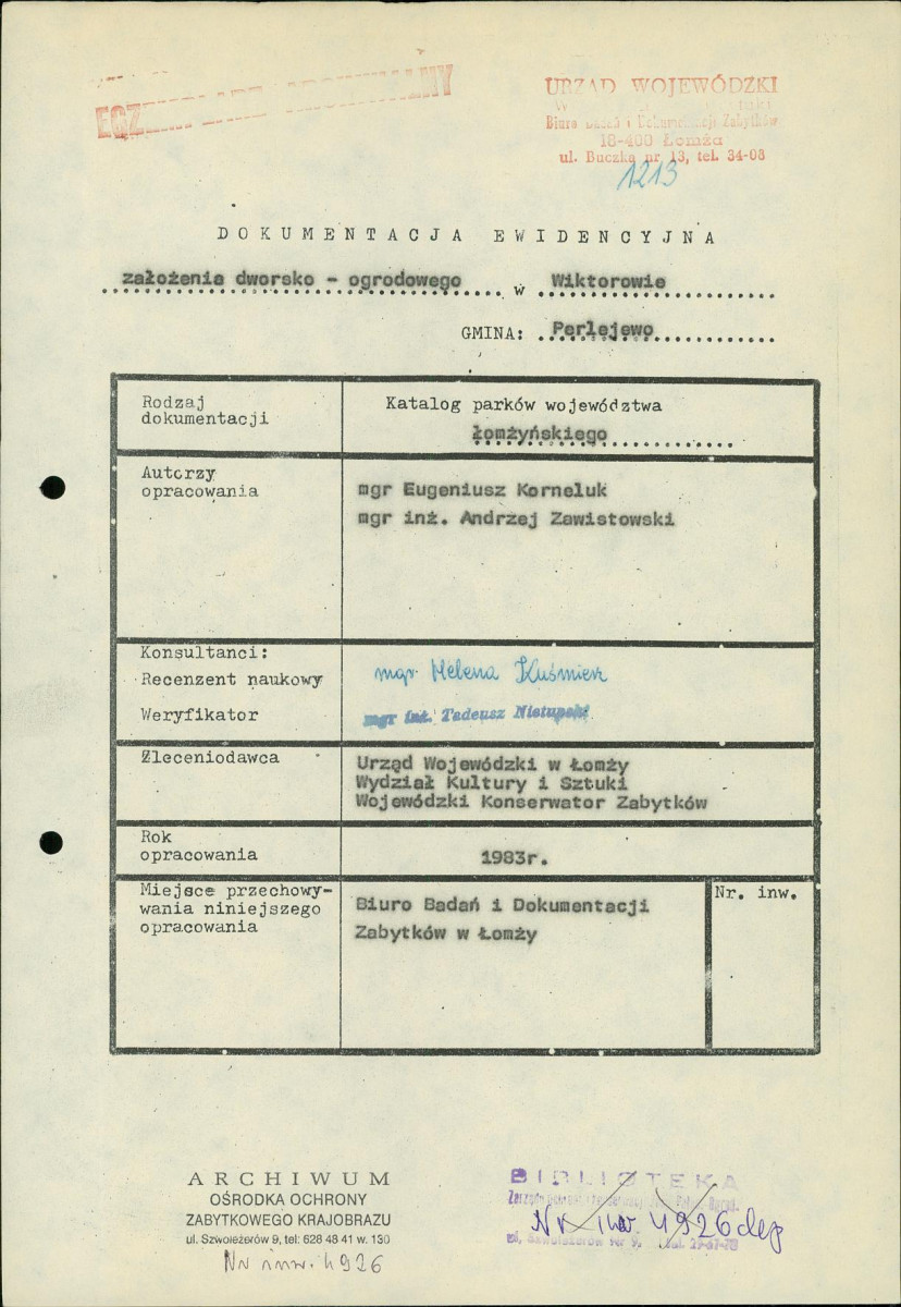 EP - Ewidencja parkowa, skan nr 5