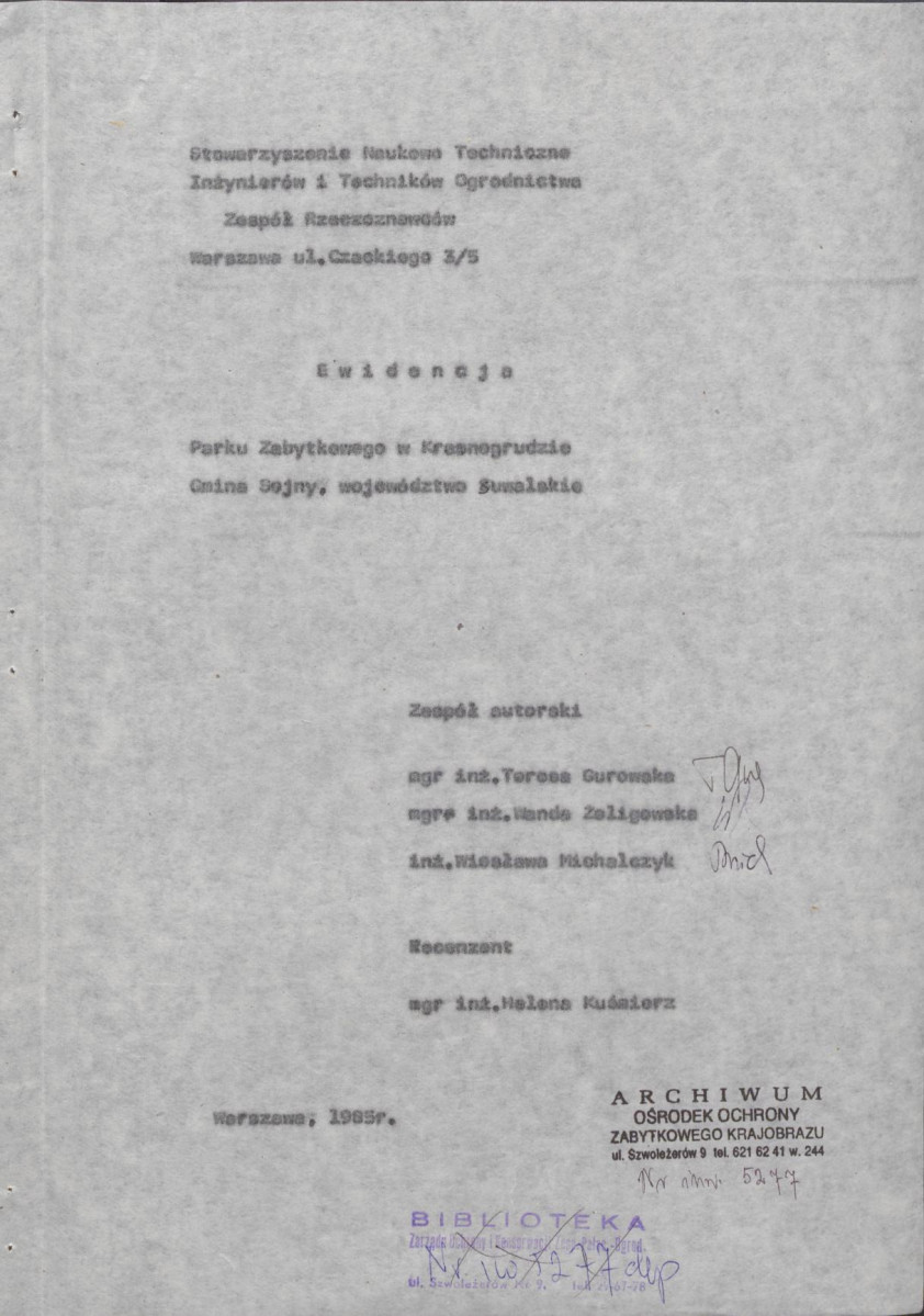 Ewidencja parkowa, skan nr 5