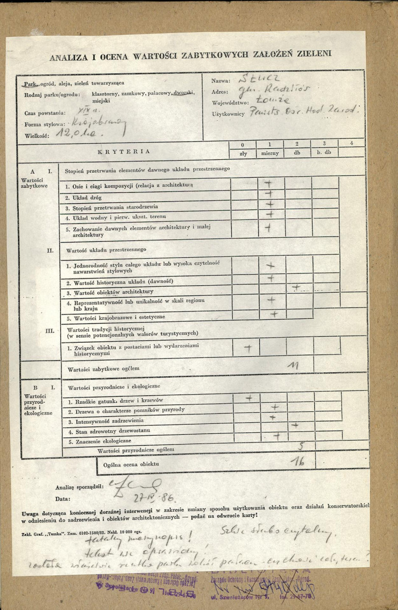Ewidencja parkowa, skan nr 3