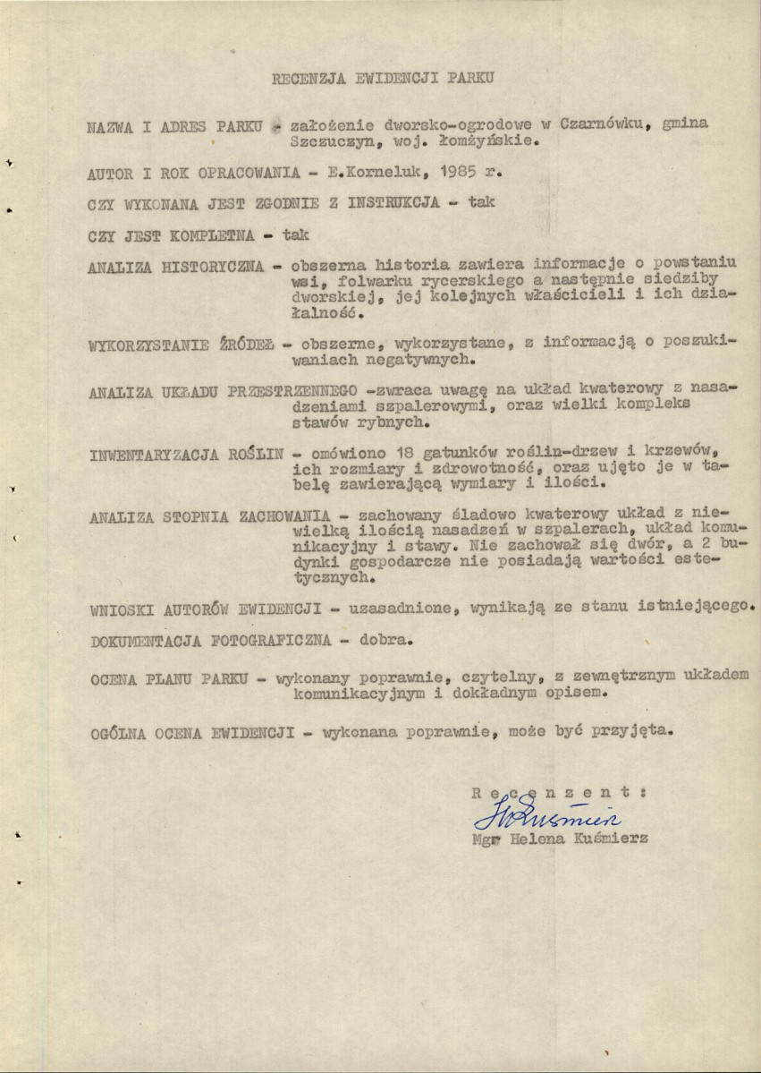 EP - Ewidencja parkowa, skan nr 5