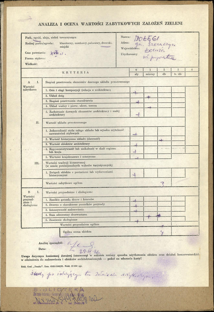 EP - Ewidencja parkowa, skan nr 2