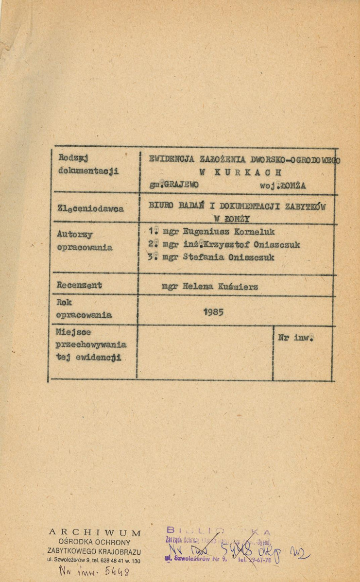 Ewidencja parkowa, skan nr 4