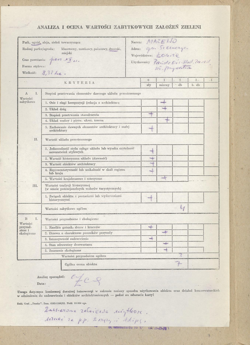 EP - Ewidencja parkowa, skan nr 3