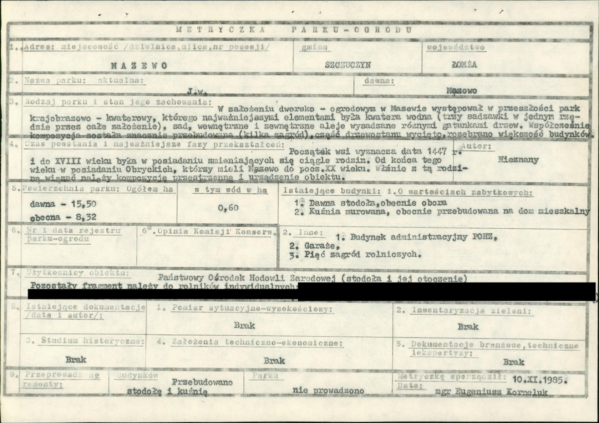 EP - Ewidencja parkowa, skan nr 6