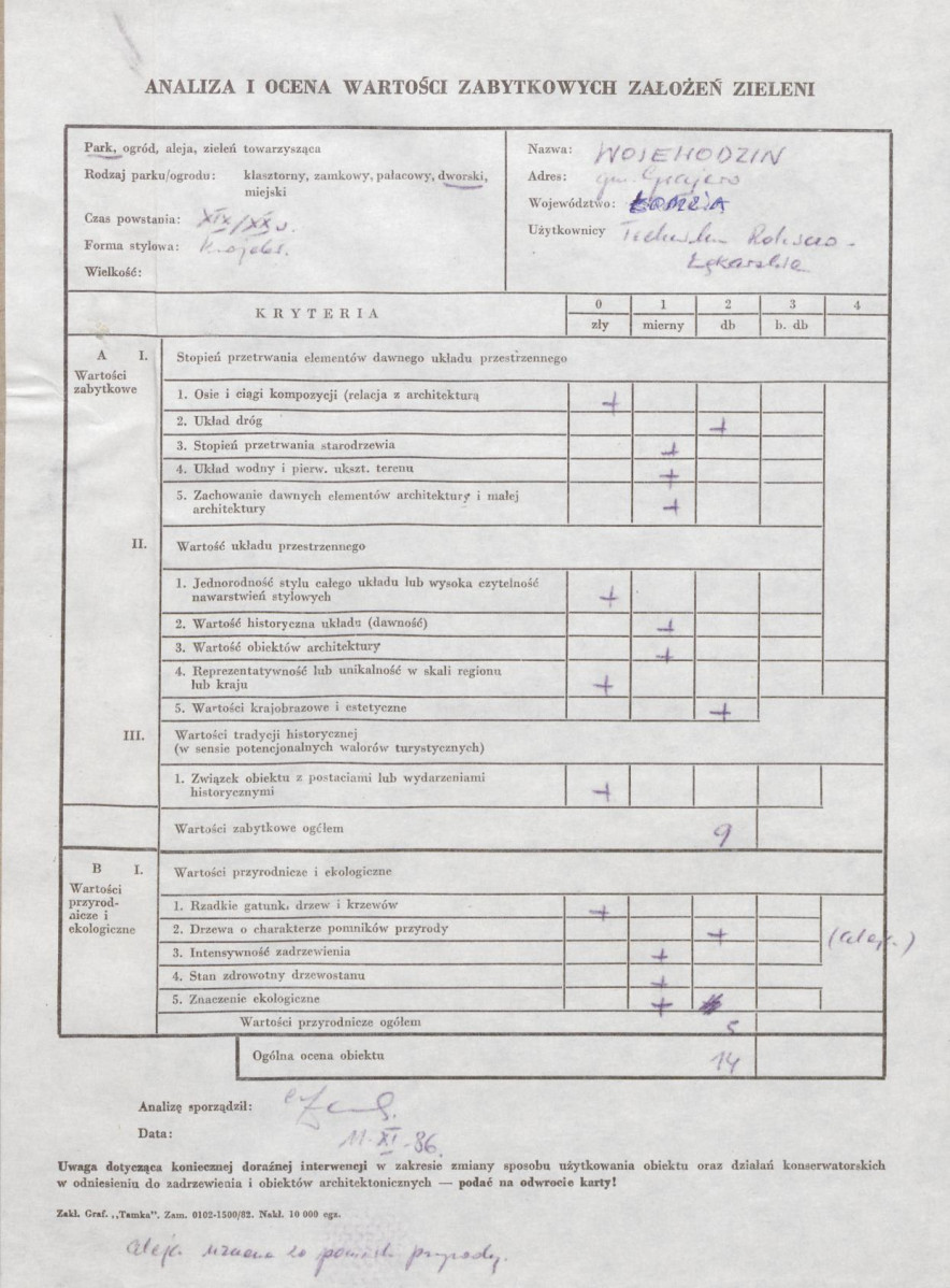 Ewidencja parkowa, skan nr 3