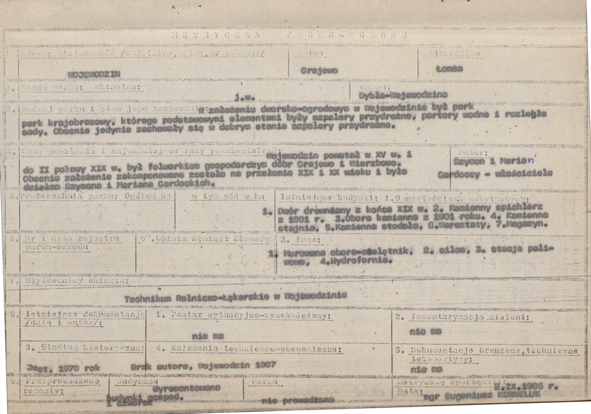 Ewidencja parkowa, skan nr 6