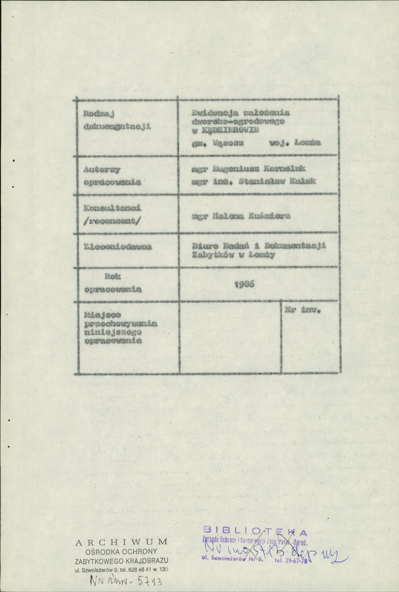 EP - Ewidencja parkowa, skan nr 5