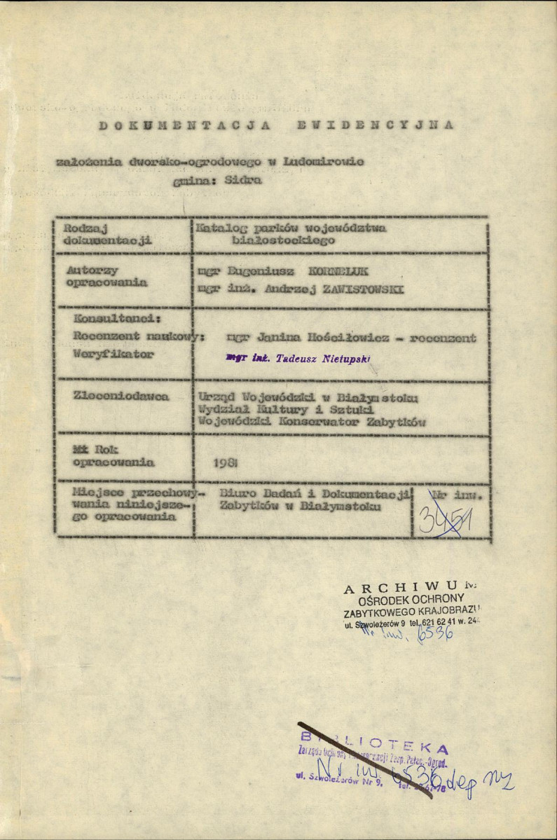 EP - Ewidencja parkowa, skan nr 5