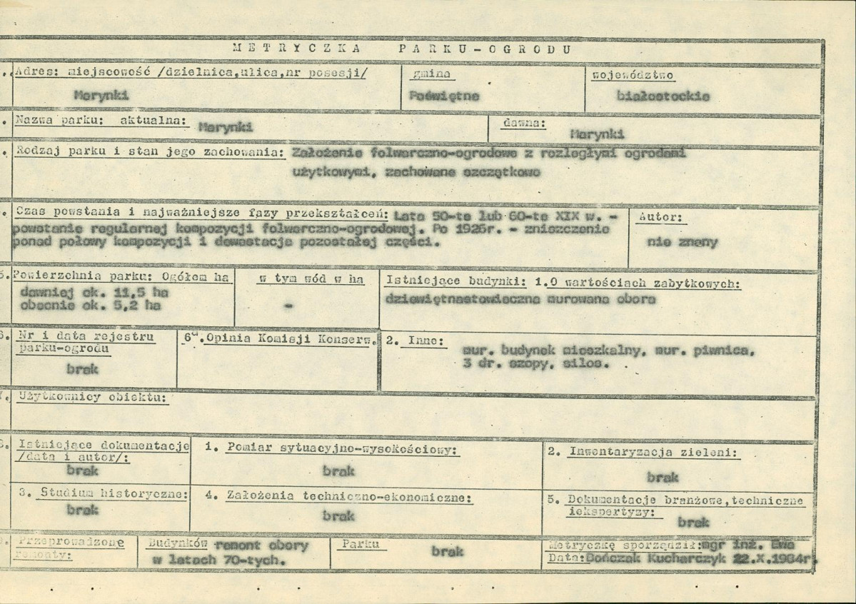 EP - Ewidencja parkowa, skan nr 6