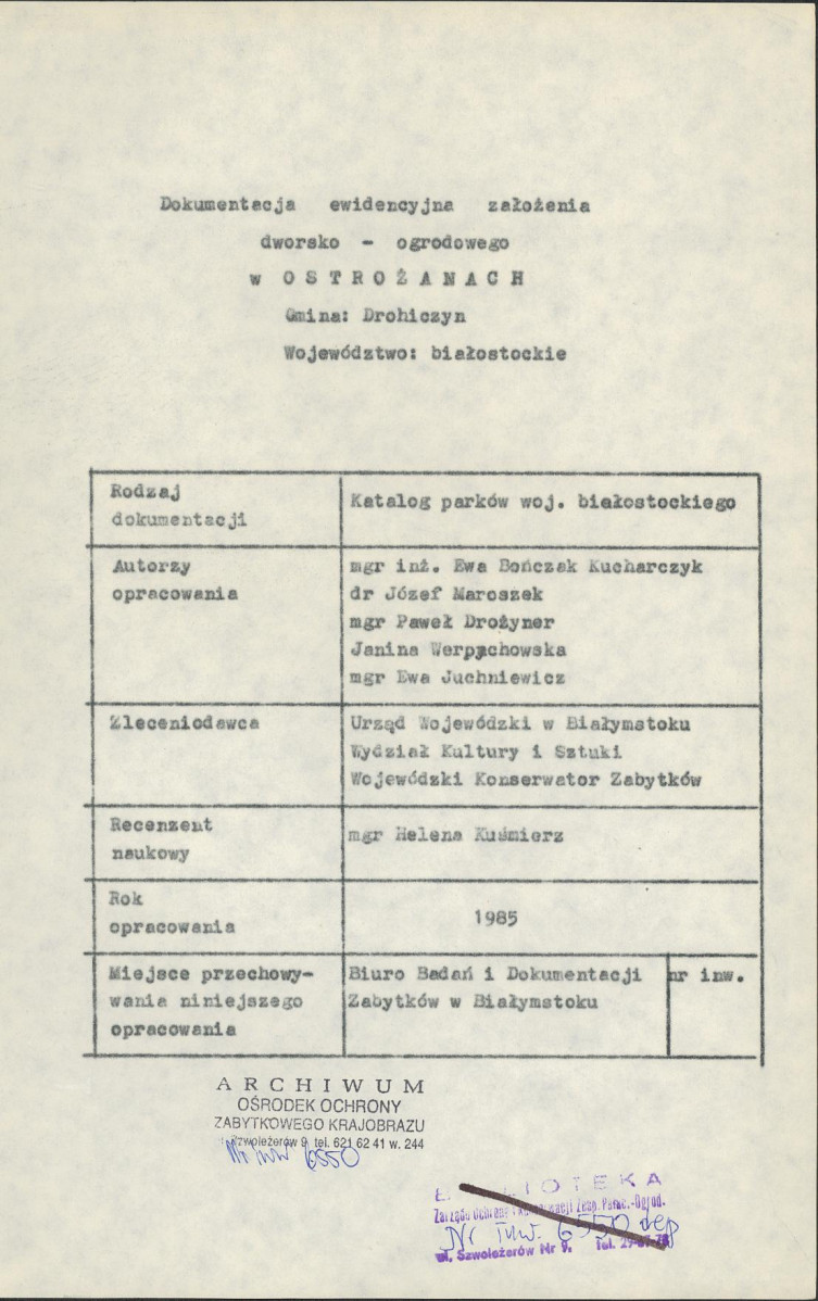 Ewidencja parkowa, skan nr 5