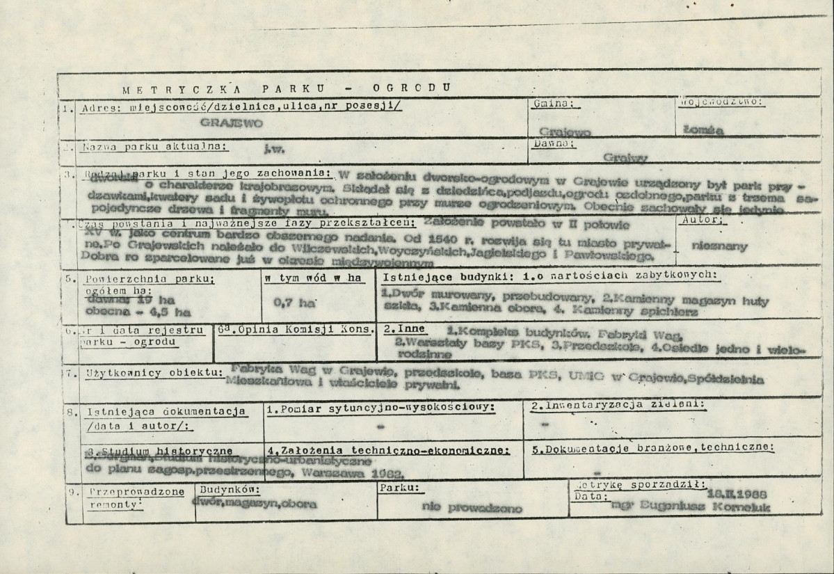 Ewidencja parkowa, skan nr 6