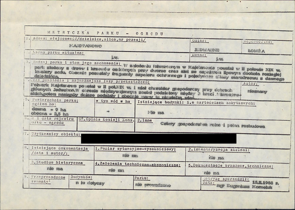 EP - Ewidencja parkowa, skan nr 6