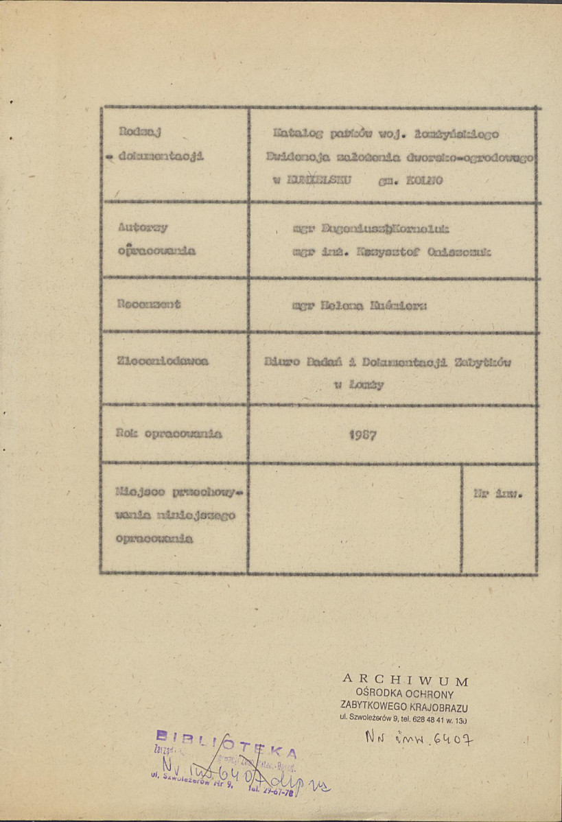 Ewidencja parkowa, skan nr 6