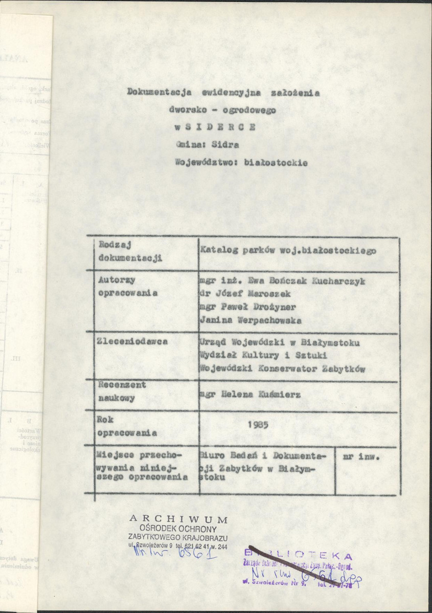 Ewidencja parkowa, skan nr 5